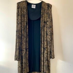 Beautiful duster with sparkles for the holidays.